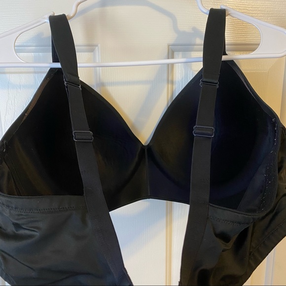 CACIQUE Black Satin Bra 42DD - Picture 7 of 11